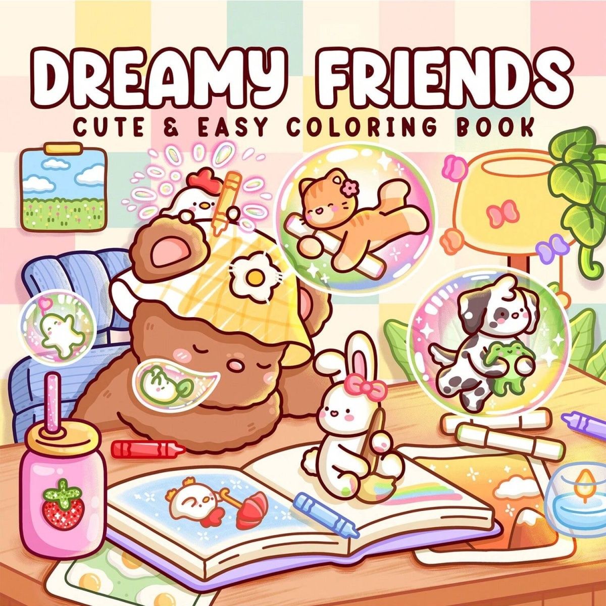 Kids Education Kit - Dreamy Friends: สมุดระบายสีการศึกษาชุดวาดภาพการ์ตูนสําหรับเด็กล่าสุด US Edition ความเครียดบรรเทาการพัฒนาโฟกัส