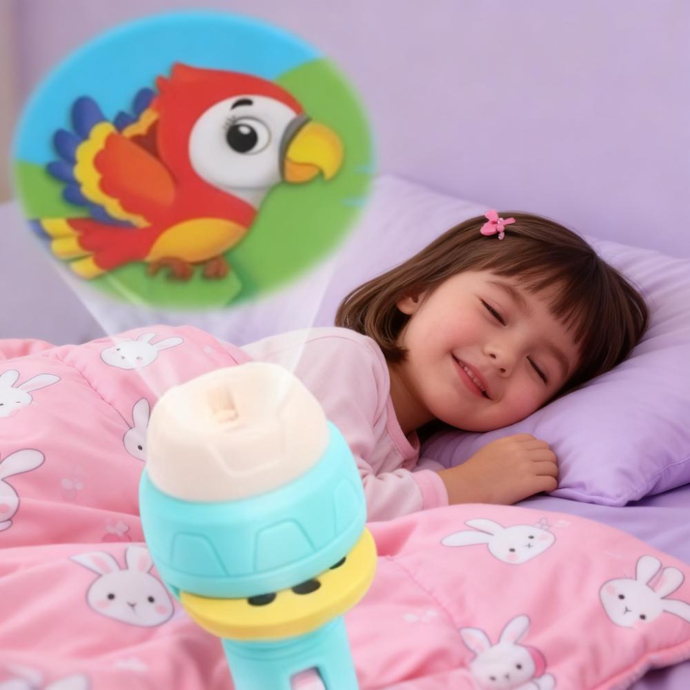 Kids Education Images - ไฟฉายฉายภาพสำหรับเด็กพร้อมสไลด์ภาพ 120 รูป ของเล่นไฟฉายปริศนาเพื่อการศึกษาสำหรับการเรียนรู้ในช่วงต้นและการค้นพบด้วยภาพ