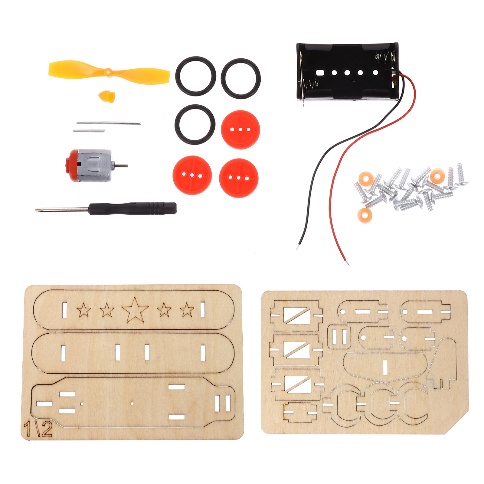 Kids Education Kit - ชุดเครื่องบินไม้ DIY สำหรับเด็ก 1 ชุด กิจกรรมการเรียนรู้เชิงปฏิบัติ