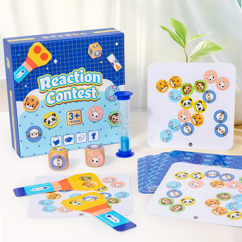 Kids Education Table - Montessori ของเล่นสัตว์เกมกระดานสําหรับเด็กความรู้ความเข้าใจการคิดเชิงตรรกะปริศนาการศึกษา Reaction การประกวดตารางเกมสําหรับเด็ก