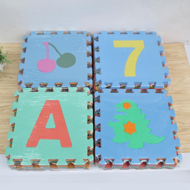 Kids Educational - Alphabet Numbers & More - แผ่นรองคลานสำหรับเด็กเล็ก ทำจากโฟม PE ปลอดสารพิษ พร้อมลวดลายตัวอักษรและตัวเลขเพื่อการเรียนรู้ เหมาะสำหรับเด็กวัยคลานและกิจกรรมในห้องเด็กเล่น-ของเล่น