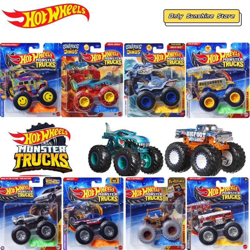 Hot Wheels Car Mainline - 2025ล้อร้อนรถบรรทุกมอนสเตอร์Fyj44 Hw Tiger Shark Bigfoot Poppy