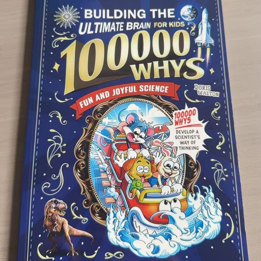 Kids Early Education Books - ทำไม 100 หมื่นคำถาม: การสร้างสมองอัจฉริยะขั้นสูงสุดสำหรับเด็ก ฉบับภาษาอังกฤษ หนังสือการ์ตูนวิทยาศาสตร์แสนสนุก
