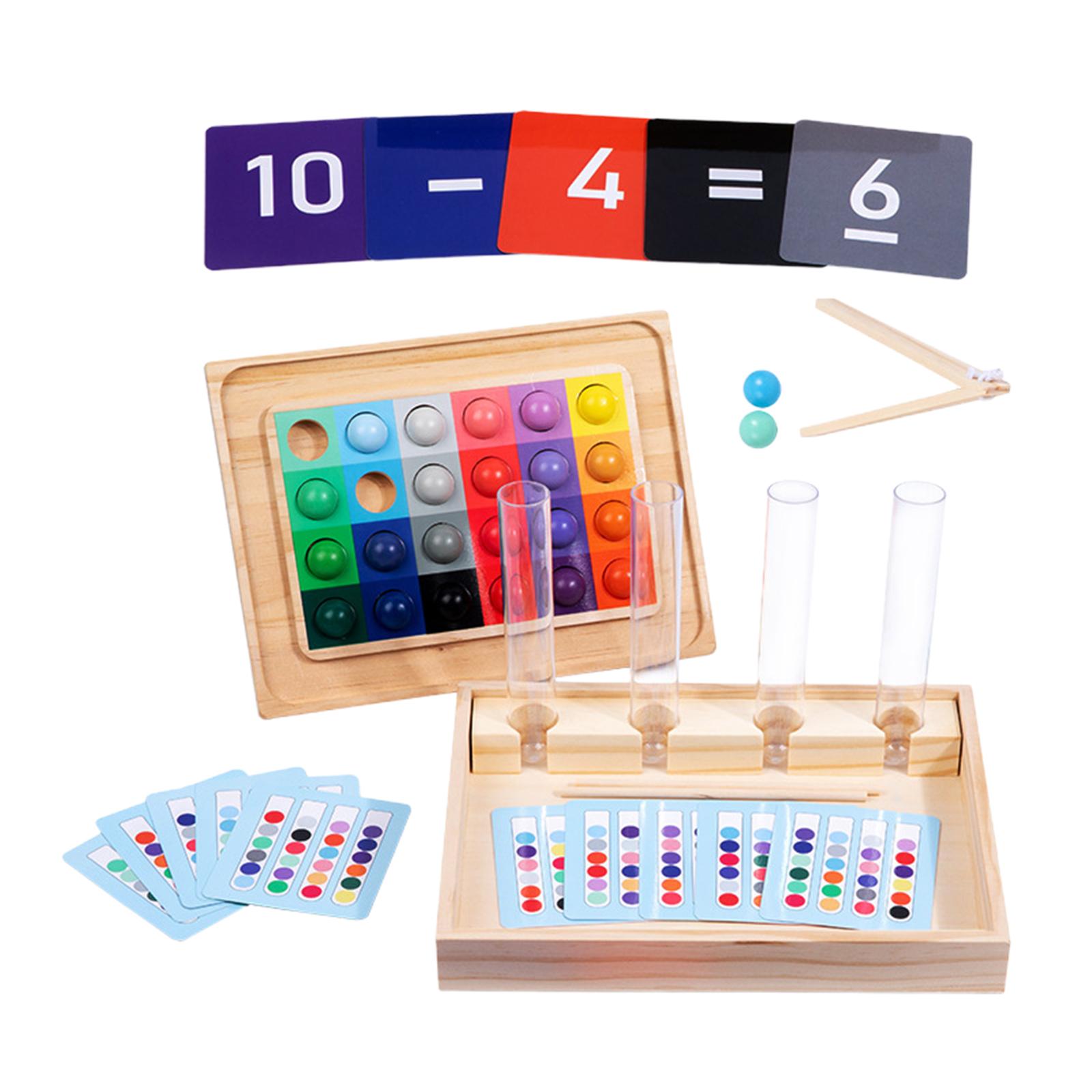 Kids Education Youtube - ของเล่นคลิปบีดส์ในหลอดทดลอง ของเล่นเสริมพัฒนาการ เกมจับคู่สีและการนับจำนวนสำหรับเด็กเล็ก เด็กวัยหัดเดิน และเด็กโต ของขวัญวันเกิด