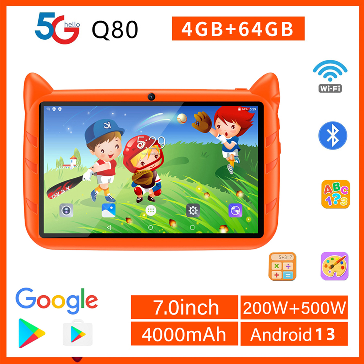 Japanese Kids Education - ใหม่ 5G WiFi เด็กแท็บเล็ต 7 นิ้ว
