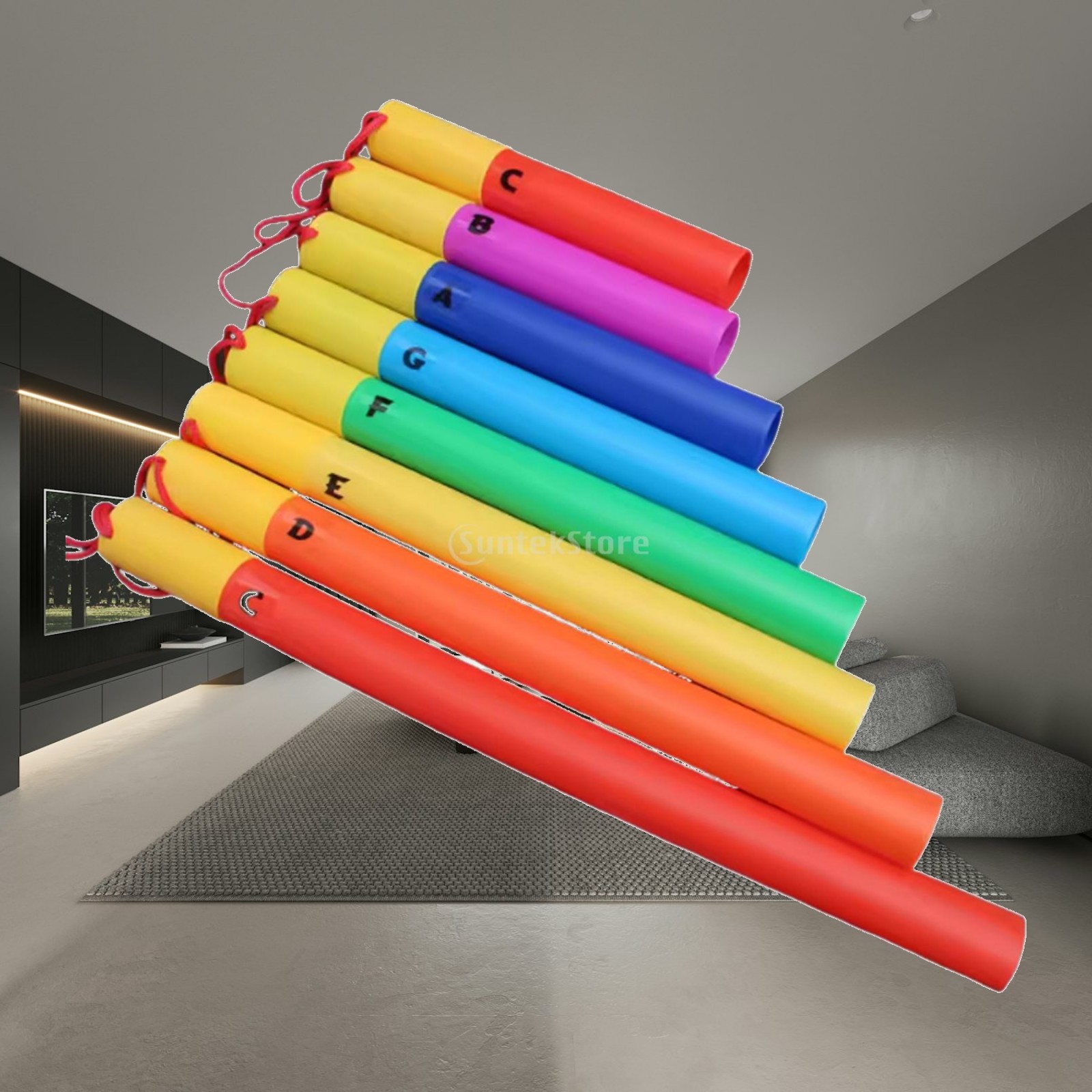 Kids Education Youtube - ชุดเครื่องดนตรีเพื่อการศึกษา Music Tubes พร้อมหลอดเสียงหลากสี คำศัพท์เกี่ยวกับการจราจรสำหรับเด็กเพื่อการเรียนรู้ในวัยเริ่มต้น