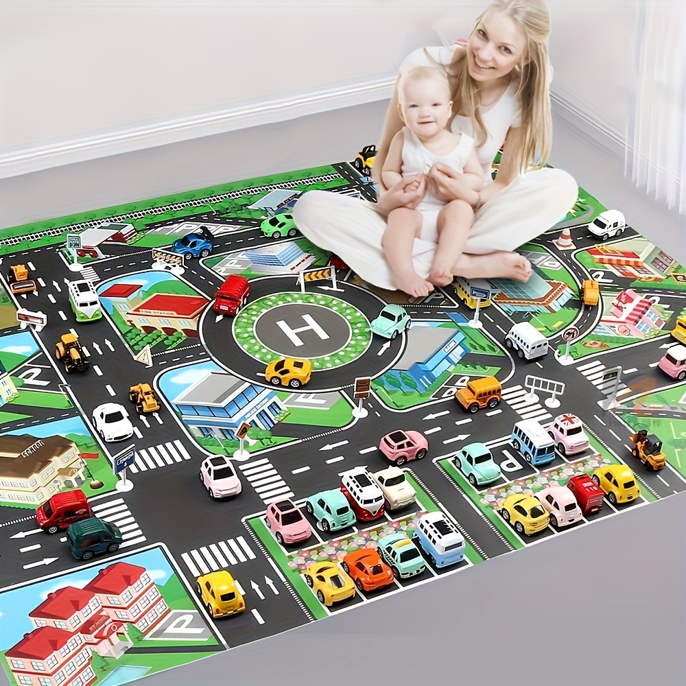Kids No Education - 1 pc, City Traffic Play Mat,