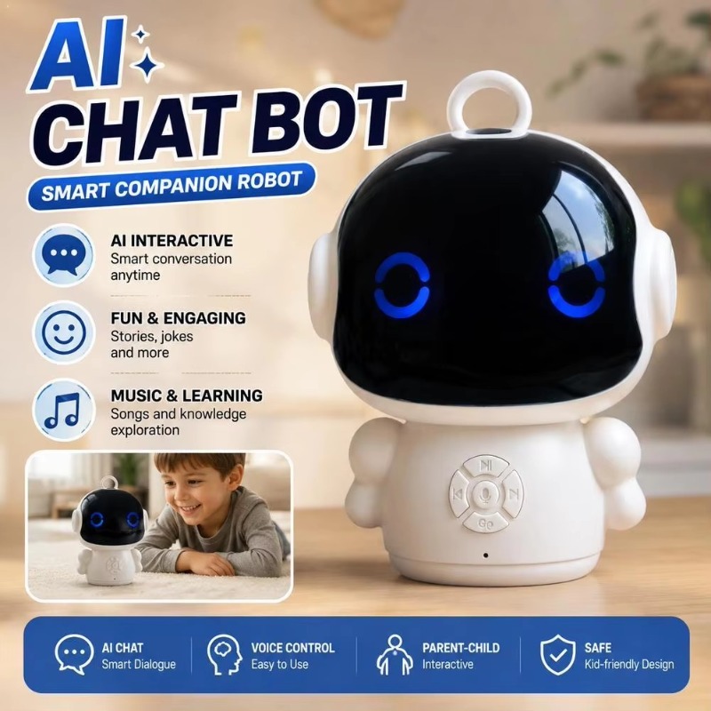 Japanese Kids Education - ของเล่นหุ่นยนต์ AI อัจฉริยะ ไวไฟ อินเทอร์แอคทีฟ เครื่องเรียนรู้เพื่อการศึกษา