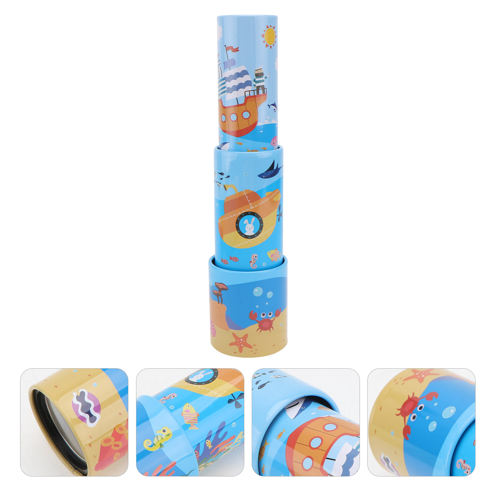 Kids Education Youtube - กล้องโทรทรรศน์แบบท่อเดี่ยวขนาดเล็กน้ำหนักเบา 1 ชิ้น สำหรับเด็ก เป็นเครื่องมือการศึกษาเพื่อการสำรวจธรรมชาติและการเรียนรู้วิทยาศาสตร์
