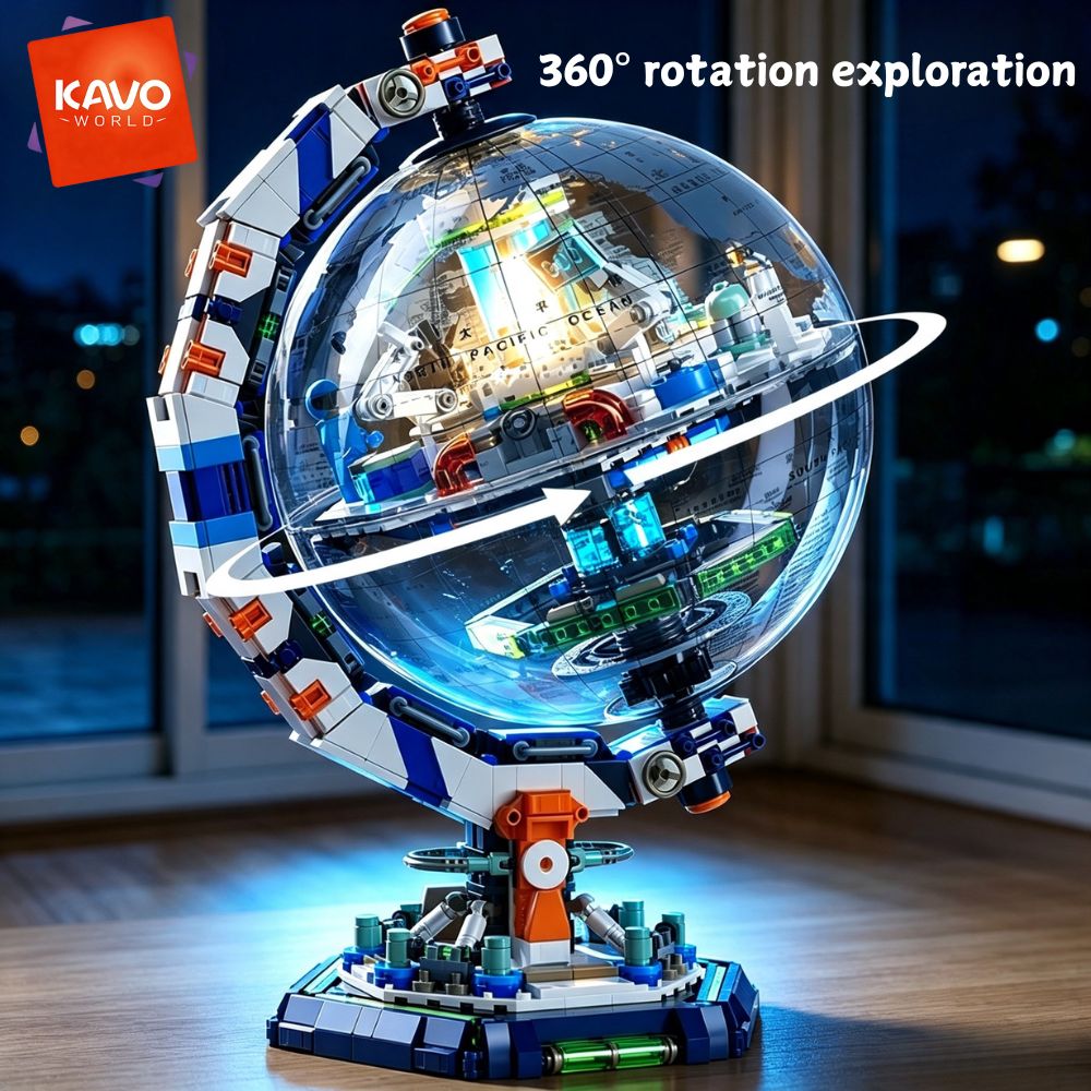 Globe Interactive Light - ชุดตัวต่อสถานีอวกาศ KAVOWORLD 1793 ชิ้น พร้อมไฟ LED