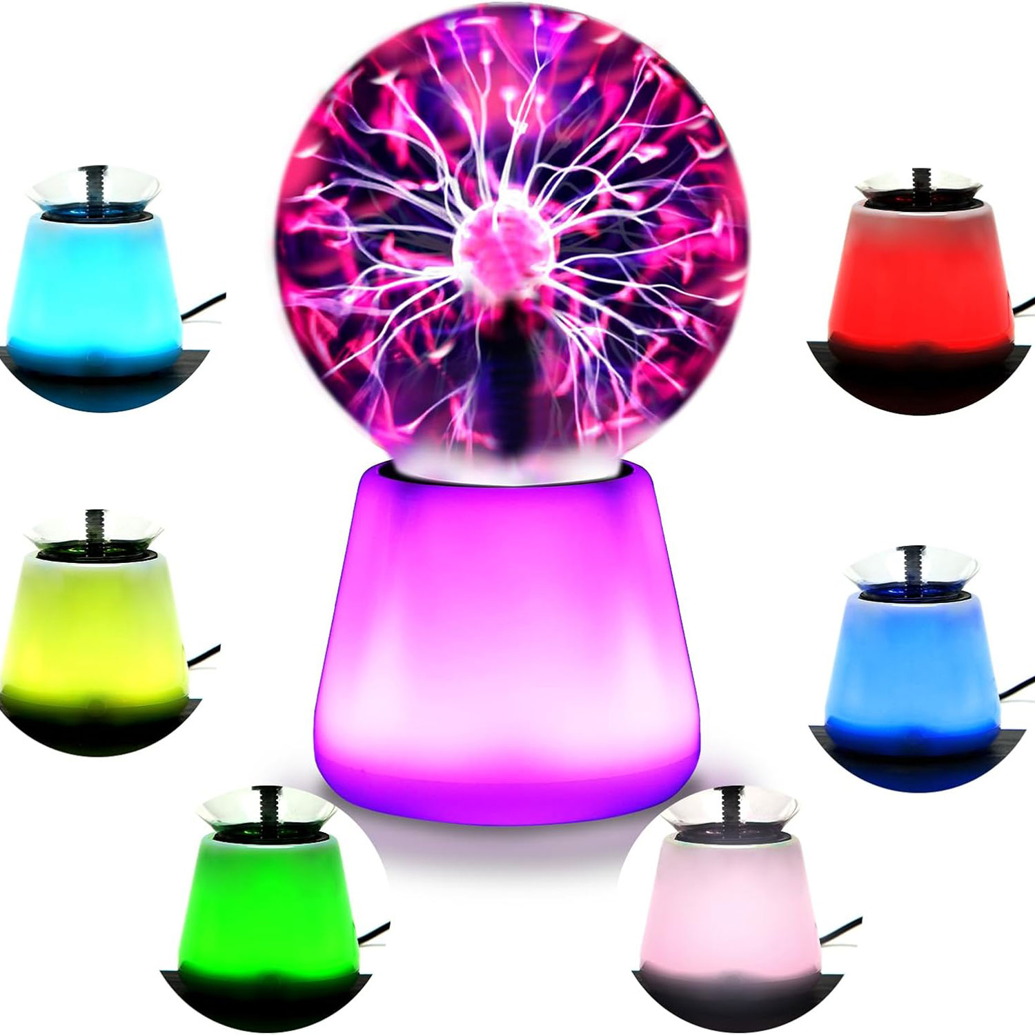 Globe Interactive Light - โคมไฟพลาสม่าบอลแบบสัมผัส ลูกโลกสายฟ้า 3 นิ้ว โคมไฟสนุกๆ ใช้พลังงาน