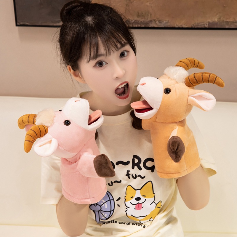 Kids Education Story - ตุ๊กตาสัตว์ขนาด 25 ซม. ของเล่นตุ๊กตาผ้าพลัฌ ของเล่นนิทานนิ้วมือ ตุ๊กตาน่ารัก