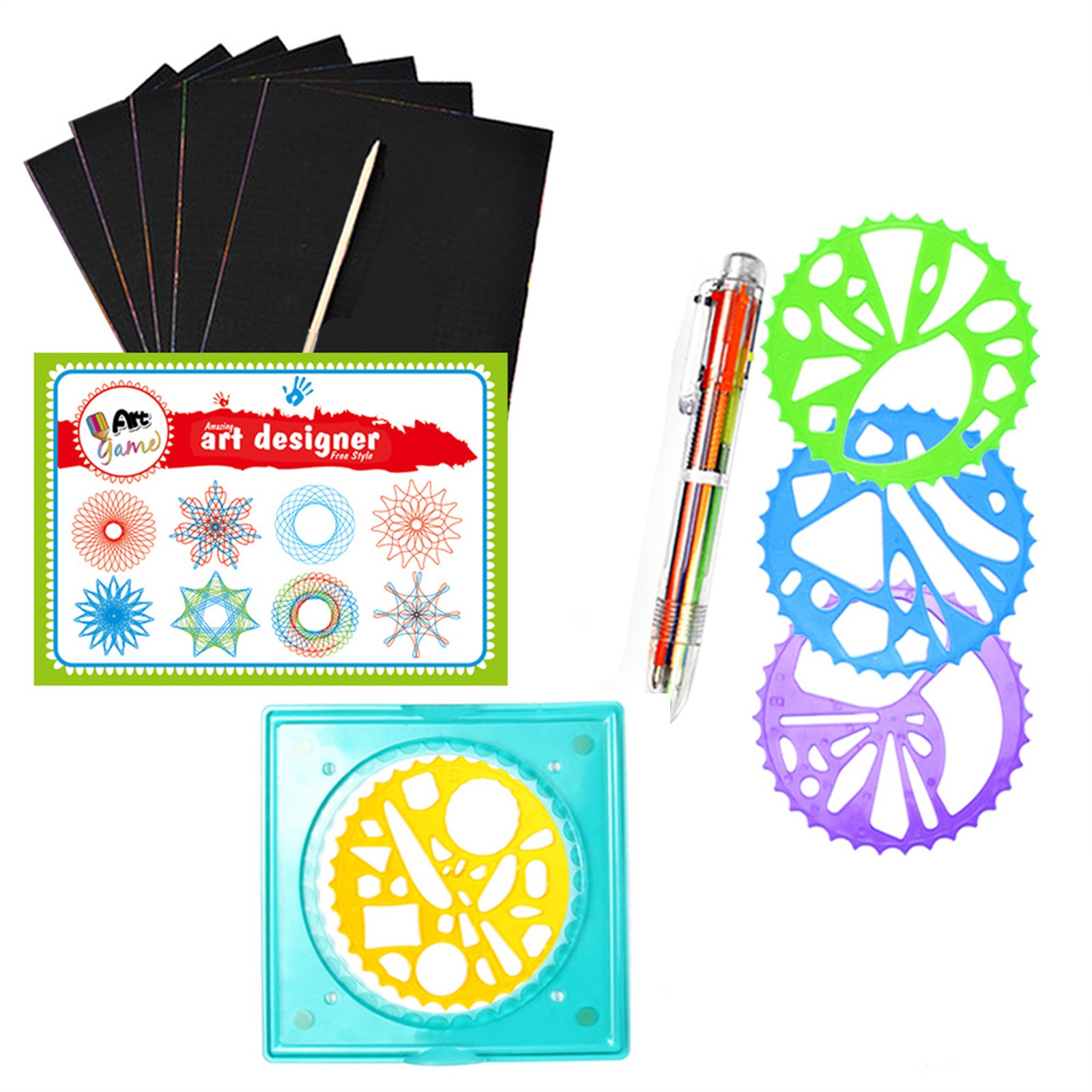 ชุดสไปโรกราฟหลากสีสัน ชุดวาดภา - Kids Education Kit บทวิจารณ์และราคา