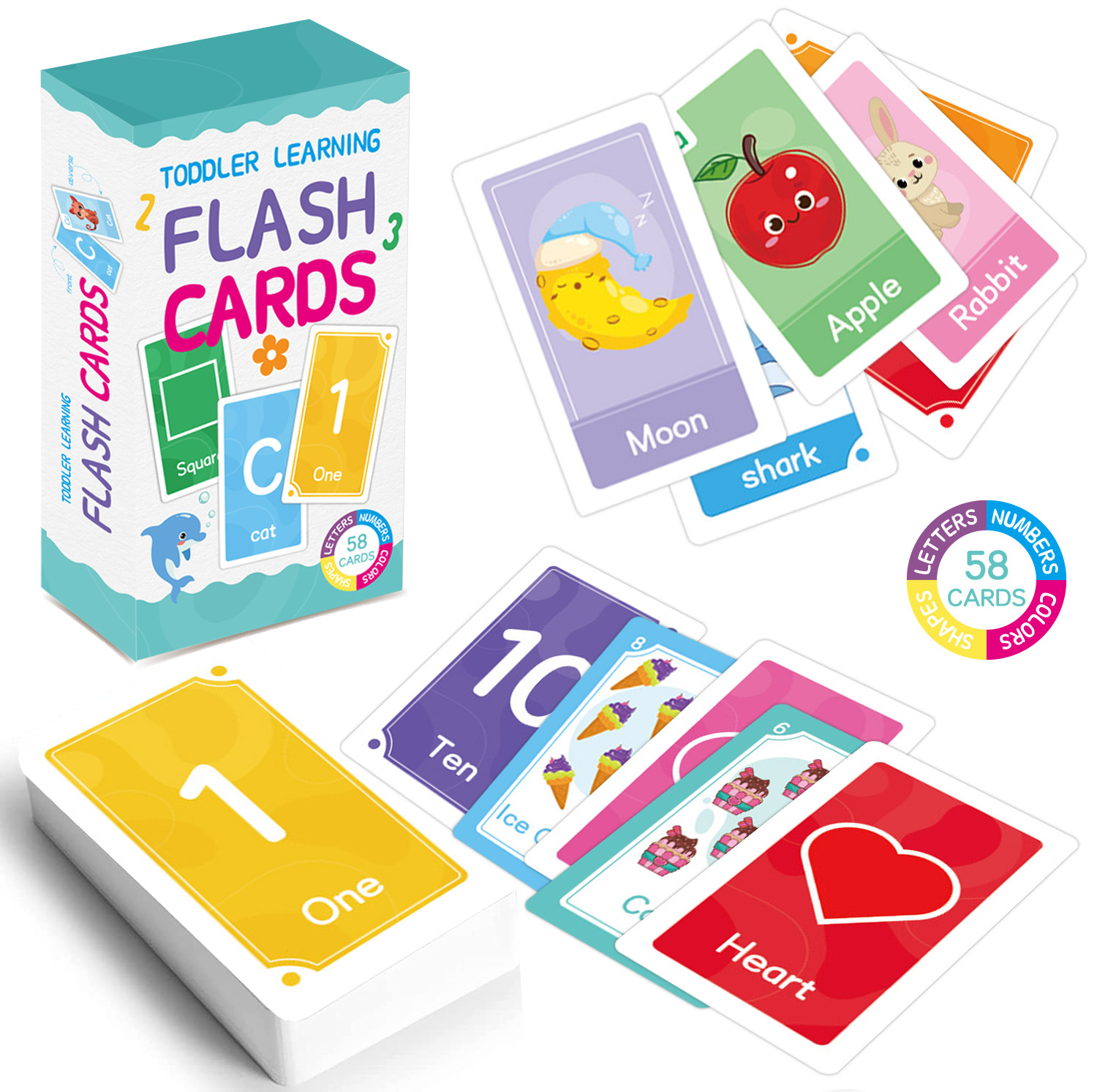 58 ชิ้น ABC ตัวอักษร Flashcard - Kids Early Education บทวิจารณ์และราคา