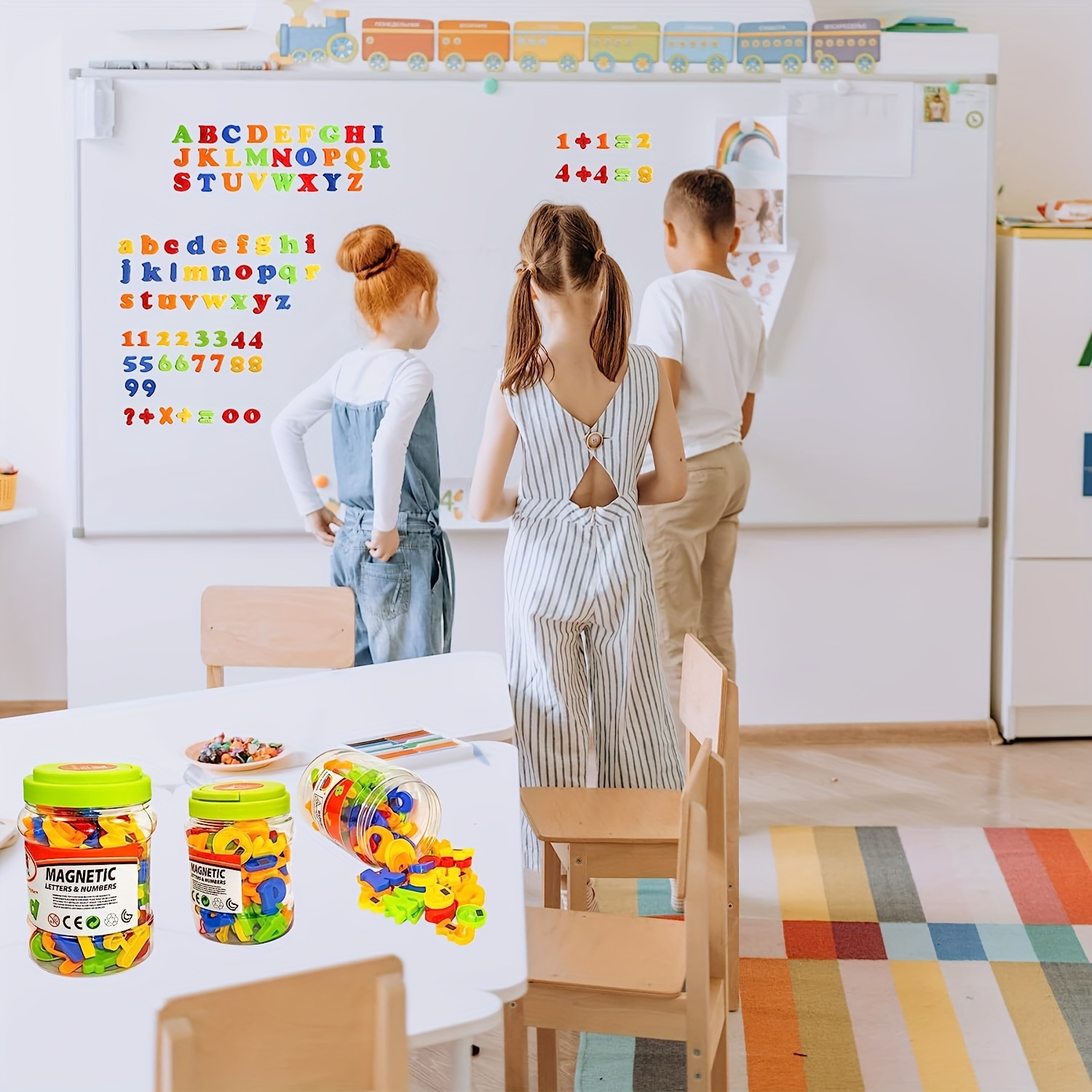 ตัวอักษรแม่เหล็ก 78 ชิ้น ตัวเล - Kids Educational - Alphabet Numbers & More บทวิจารณ์และราคา