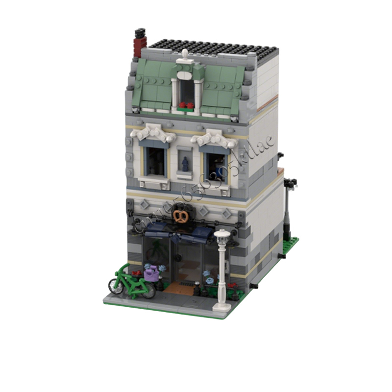 1268 ชิ้น MOC City Street View - Kids Education Story บทวิจารณ์และราคา
