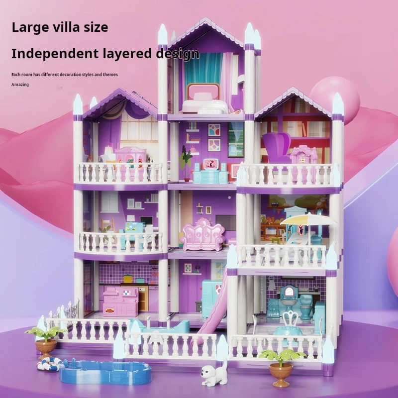 บ้านตุ๊กตา DIY ปราสาทสำหรับเด็ - Kids Education Images บทวิจารณ์และราคา