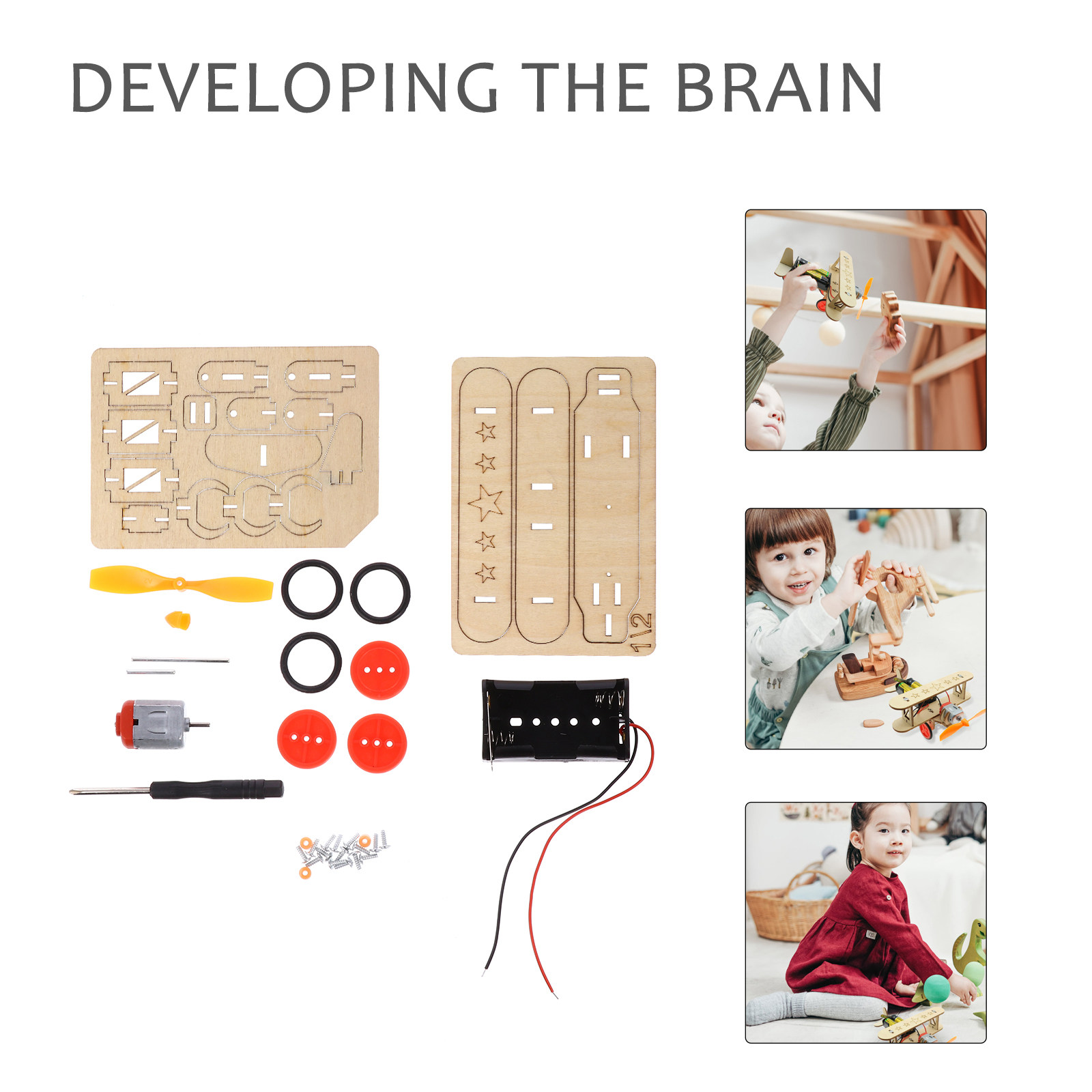 ชุดเครื่องบินไม้ DIY สำหรับเด็ - Kids Education Kit บทวิจารณ์และราคา