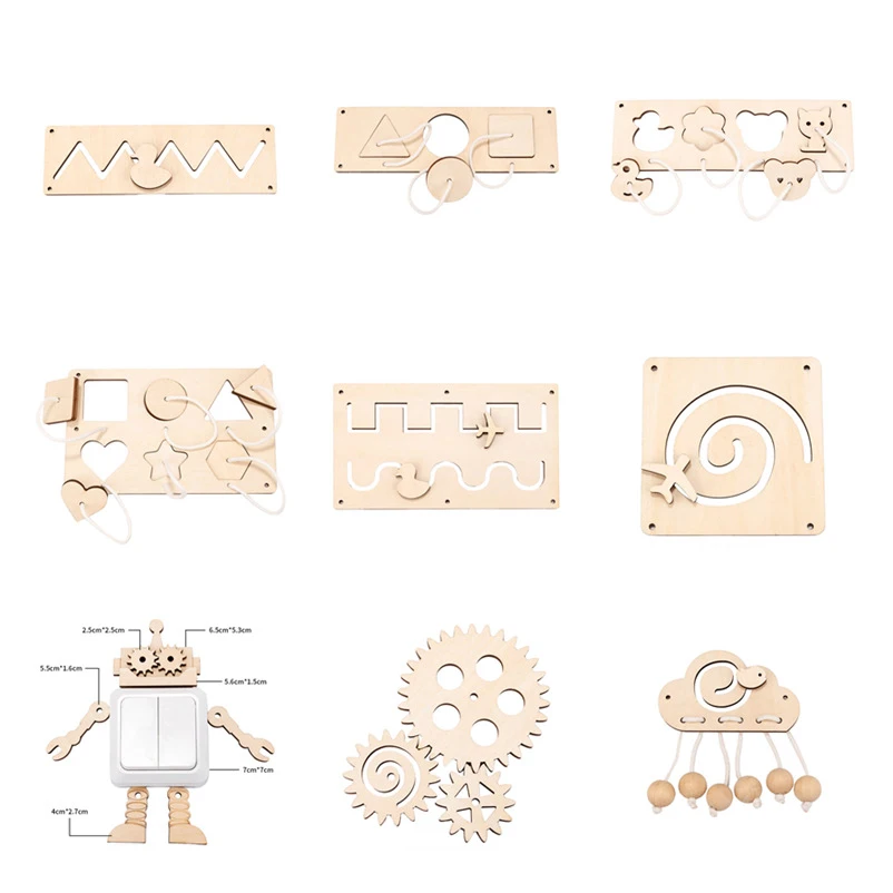 Montessori บอร์ดของเล่นไม้สำหร - Kids Education Usa บทวิจารณ์และราคา