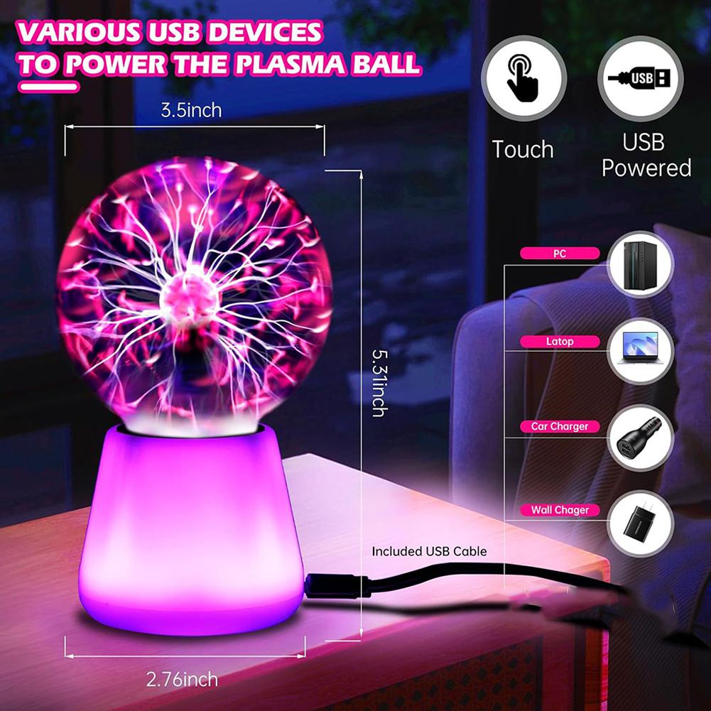 โคมไฟพลาสม่าบอลแบบสัมผัส 3.5 น - Globe Interactive Light บทวิจารณ์และราคา