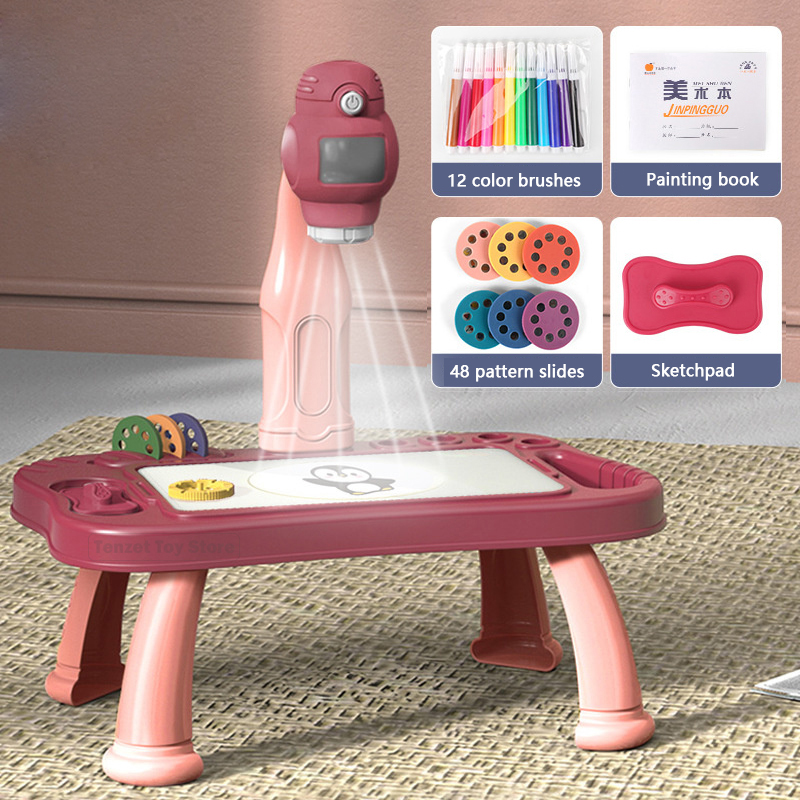 สมาร์ทโปรเจคเตอร์เด็กภาพวาดชุด - Kids Education Table บทวิจารณ์และราคา