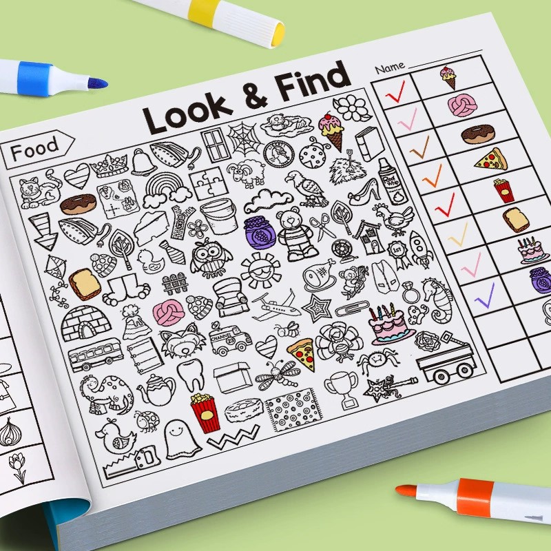 สมุดระบายสีมองแล้วหา สำหรับเด็ - Kids Early Education บทวิจารณ์และราคา