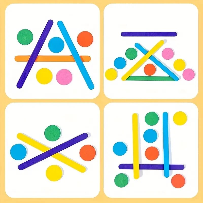 เด็ก Rainbow Stick คิดปริศนาไม - Kids Education Table บทวิจารณ์และราคา