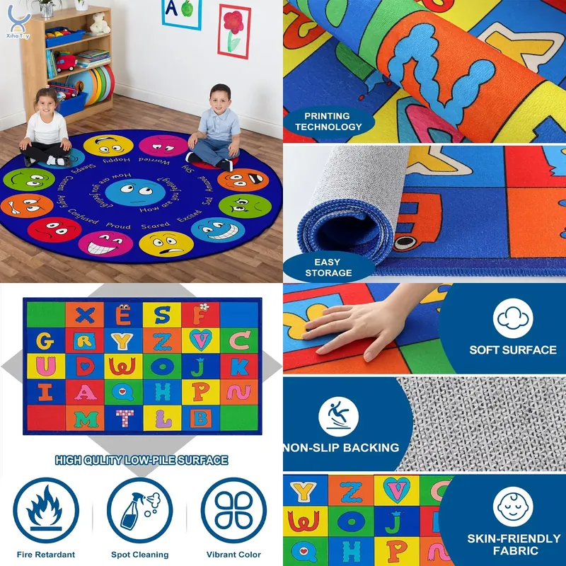 พรมห้องเรียนกันลื่นแบบนุ่มสำหร - Kids Education Group บทวิจารณ์และราคา