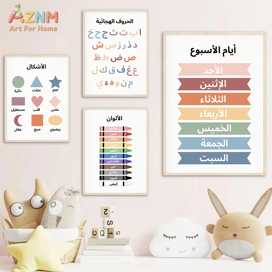 AZNM ศิลปะบนผืนผ้าใบสำหรับเด็ก - Kids Educational - Alphabet Numbers & More บทวิจารณ์และราคา