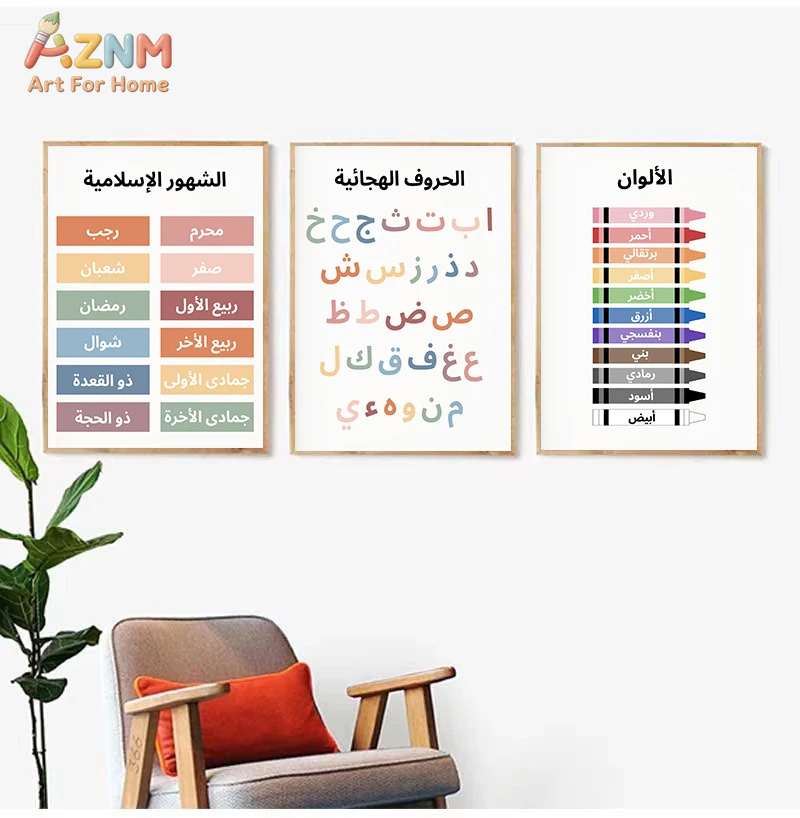 AZNM ศิลปะบนผืนผ้าใบสำหรับเด็ก - Kids Educational - Alphabet Numbers & More บทวิจารณ์และราคา