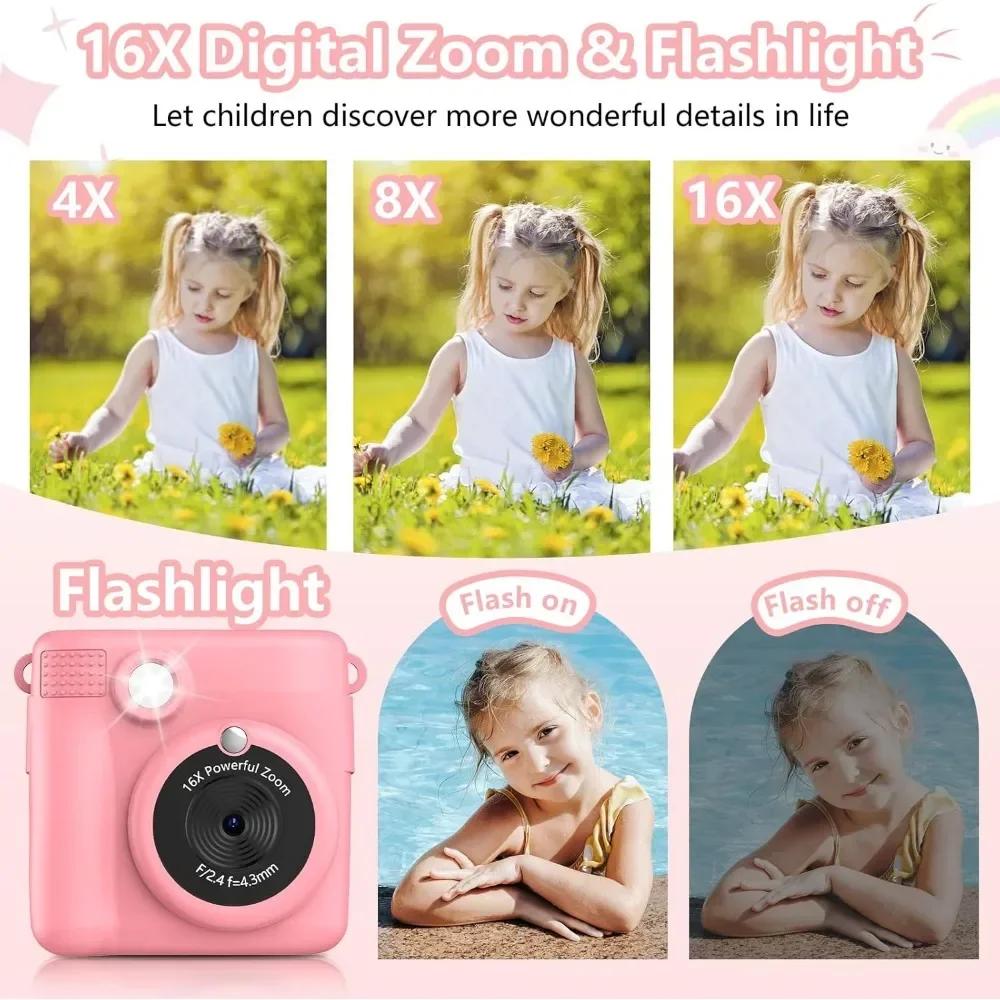 กล้องพิมพ์ทันทีสําหรับเด็ก กล้ - Kids Education Images บทวิจารณ์และราคา