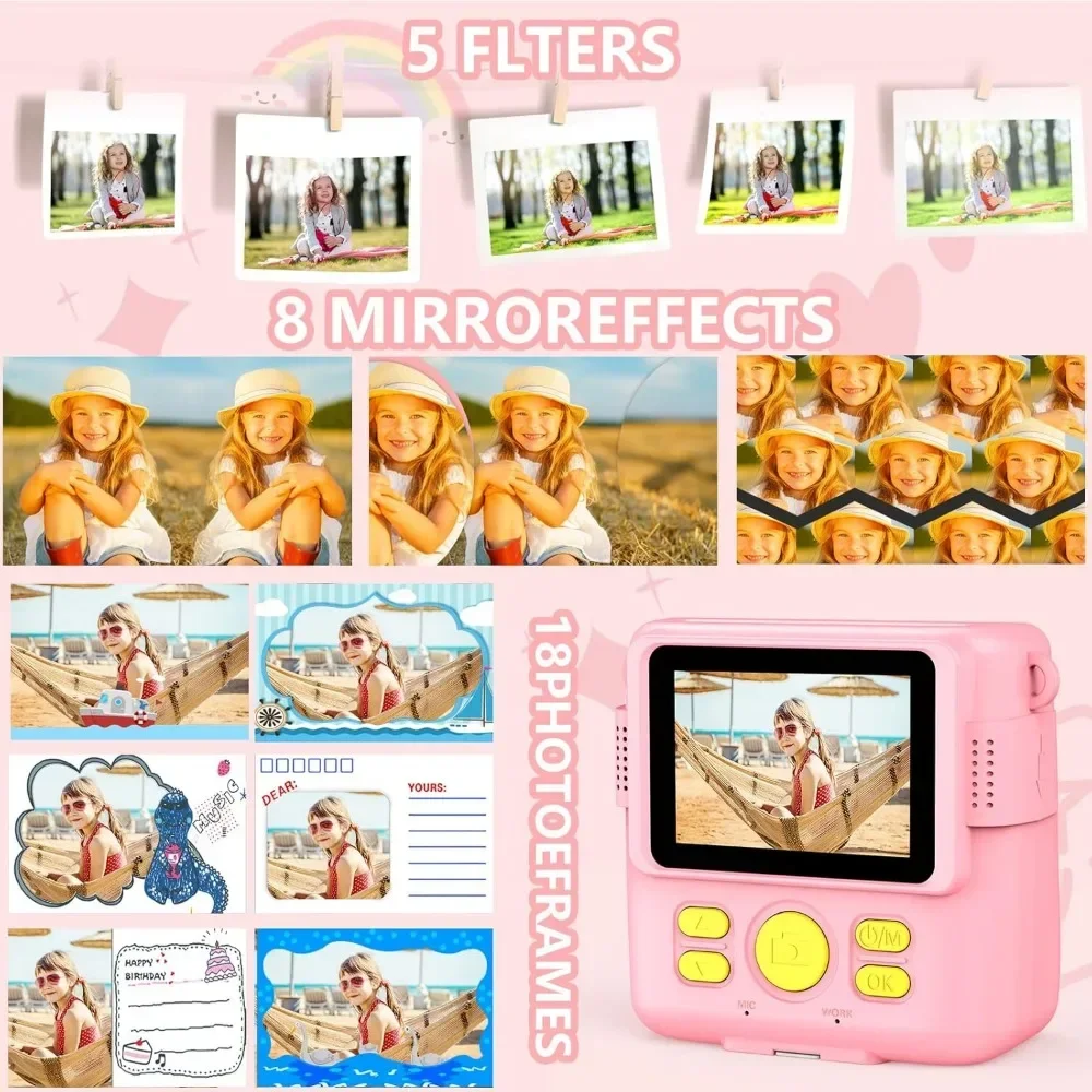 กล้องพิมพ์ทันทีสําหรับเด็ก กล้ - Kids Education Images บทวิจารณ์และราคา