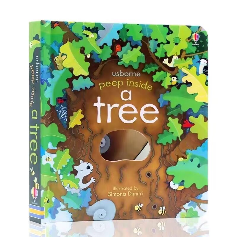 Usborne Peep Inside A Tree 3D  - Kids Early Education Books บทวิจารณ์และราคา