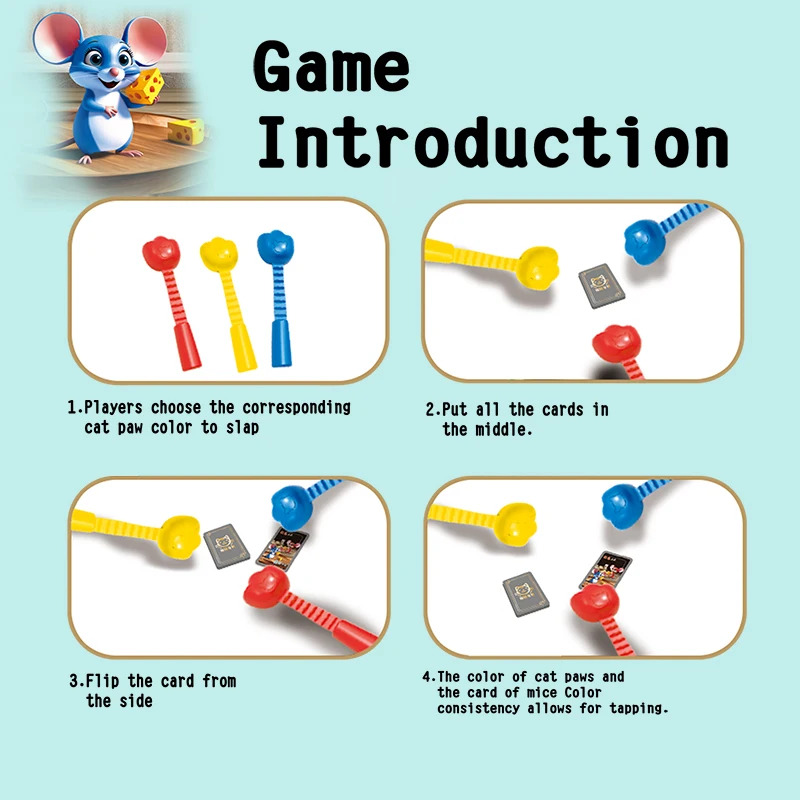 เกมกระดานแมวจับหนู ของเล่นเด็ก - Kids Education Table บทวิจารณ์และราคา