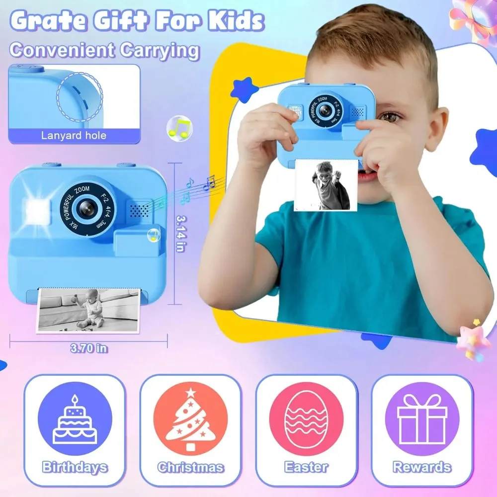 กล้องถ่ายรูปสำหรับเด็กพิมพ์ลาย - Kids Education Images บทวิจารณ์และราคา