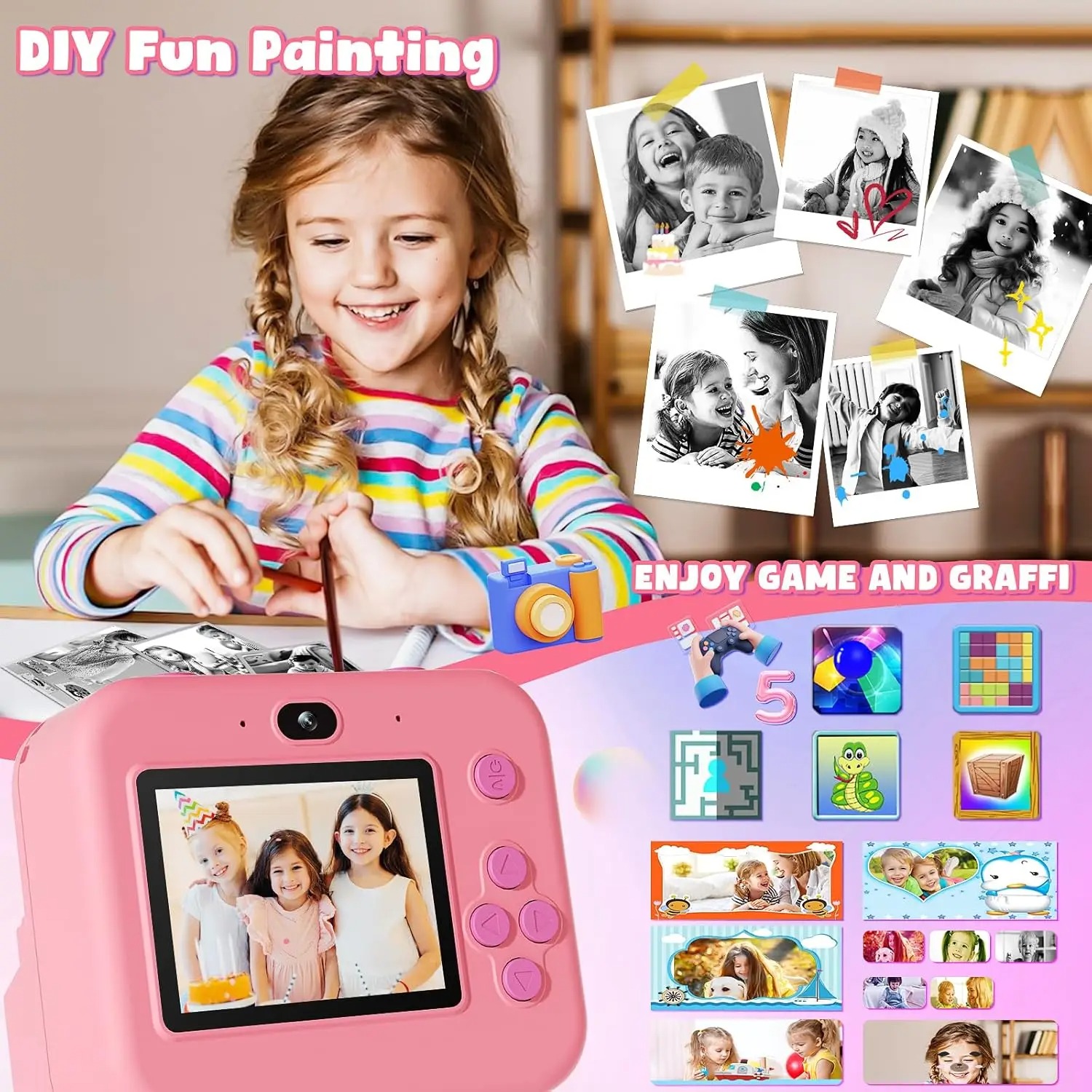 newInstant พิมพ์กล้อง 32G การ์ - Japanese Kids Education บทวิจารณ์และราคา