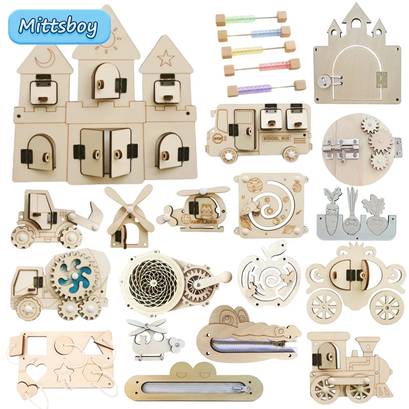 Montessori Busy Board DIY ไม้อ - Kids Education Usa บทวิจารณ์และราคา